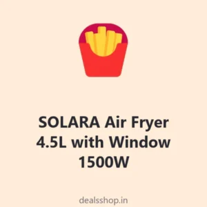 SOLARA Air Fryer 4.5L with Window 1500W