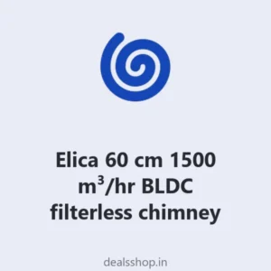 Elica 60 cm 1500 m³/hr BLDC filterless chimney