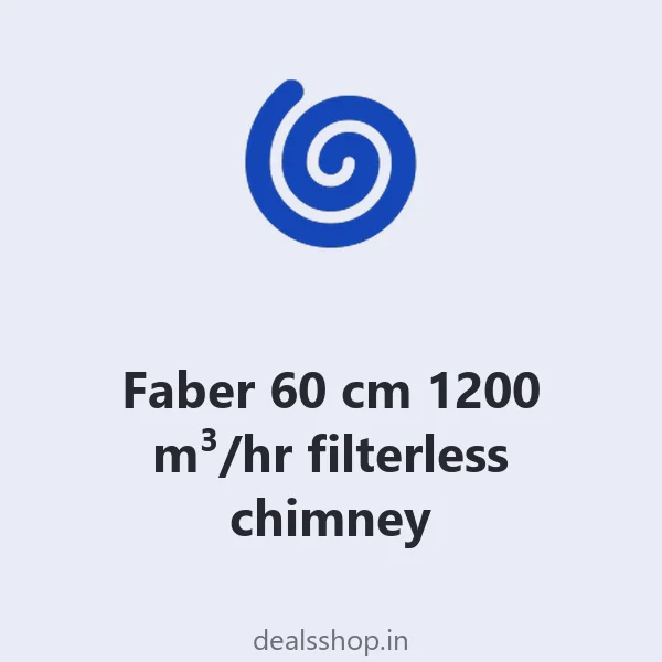 Faber 60 cm 1200 m³/hr filterless chimney