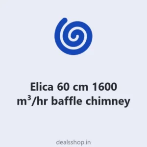 Elica 60 cm 1600 m³/hr baffle chimney
