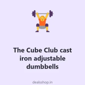 The Cube Club cast iron adjustable dumbbells, 10 kg
