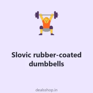 Slovic rubber-coated dumbbells, 5 kg pair