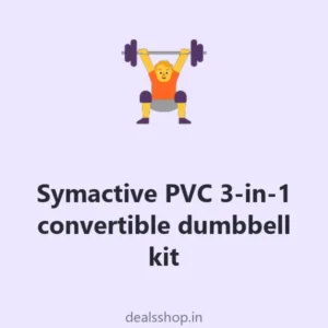 Symactive PVC 3-in-1 convertible dumbbell kit