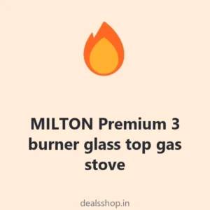 MILTON Premium 3 burner glass top gas stove