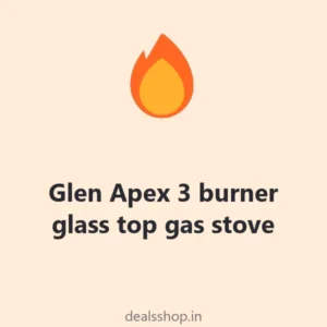 Glen Apex 3 burner glass top gas stove