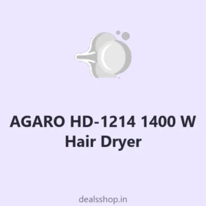 AGARO HD-1214 1400 W Hair Dryer (3 temp, cool shot, 1.8 m cord)