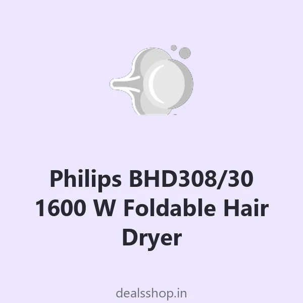 Philips BHD308/30 1600 W Foldable Hair Dryer (ThermoProtect Airflower)