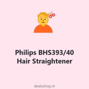 Philips BHS393/40 Hair Straightener (titanium ceramic, 2 settings)