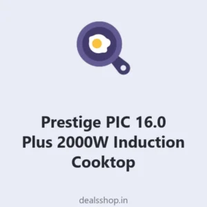 Prestige PIC 16.0 Plus 2000W Induction Cooktop, 8 Preset Indian Menus