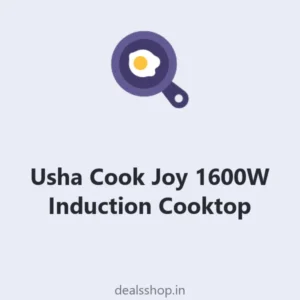 Usha Cook Joy (3616) 1600W Induction Cooktop, Black