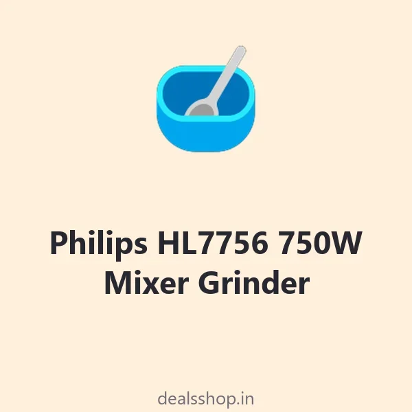 Philips HL7756 750W Mixer Grinder, 3 Stainless Steel Jars