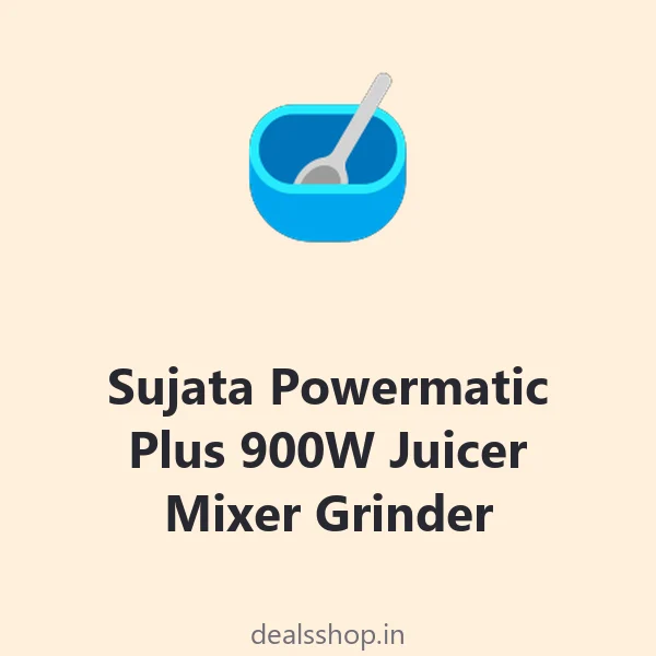 Sujata Powermatic Plus 900W Juicer Mixer Grinder, 2 Jars