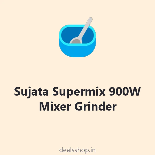 Sujata Supermix 900W Mixer Grinder, 3 Jars