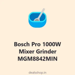 Bosch Pro 1000W Mixer Grinder MGM8842MIN