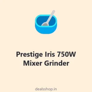 Prestige Iris 750W Mixer Grinder, 4 Jars (3 SS + 1 Juicer)