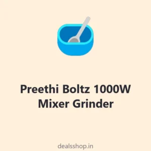 Preethi Boltz 1000W Mixer Grinder, 4 Jars