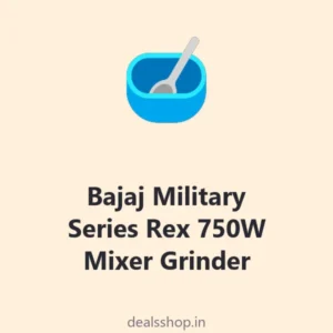 Bajaj Military Series Rex 750W Mixer Grinder, 4 Jars