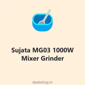 Sujata MG03 1000W Mixer Grinder, 4 Jars