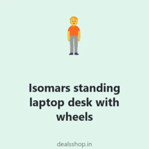 Isomars standing laptop desk with wheels
