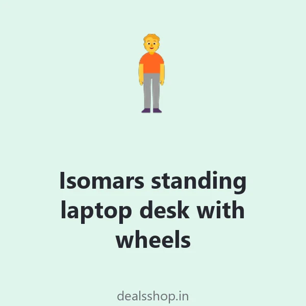 Isomars standing laptop desk with wheels