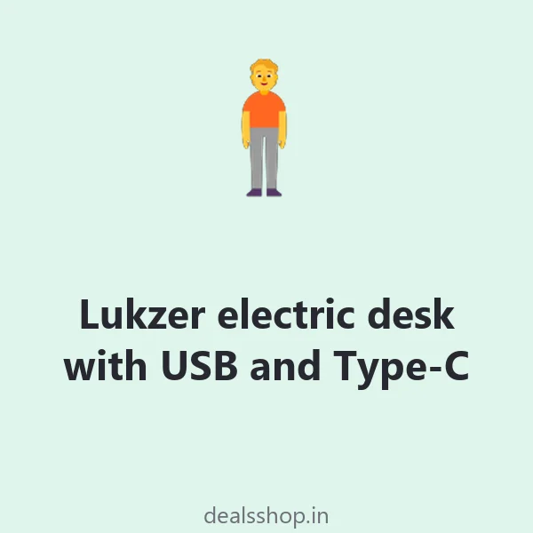Lukzer electric desk with USB and Type-C