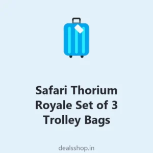 Safari Thorium Royale Set of 3 Trolley Bags (Polycarbonate, TSA lock)