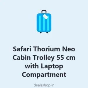Safari Thorium Neo Cabin Trolley 55 cm with Laptop Compartment (Polycarbonate, 8 wheels)